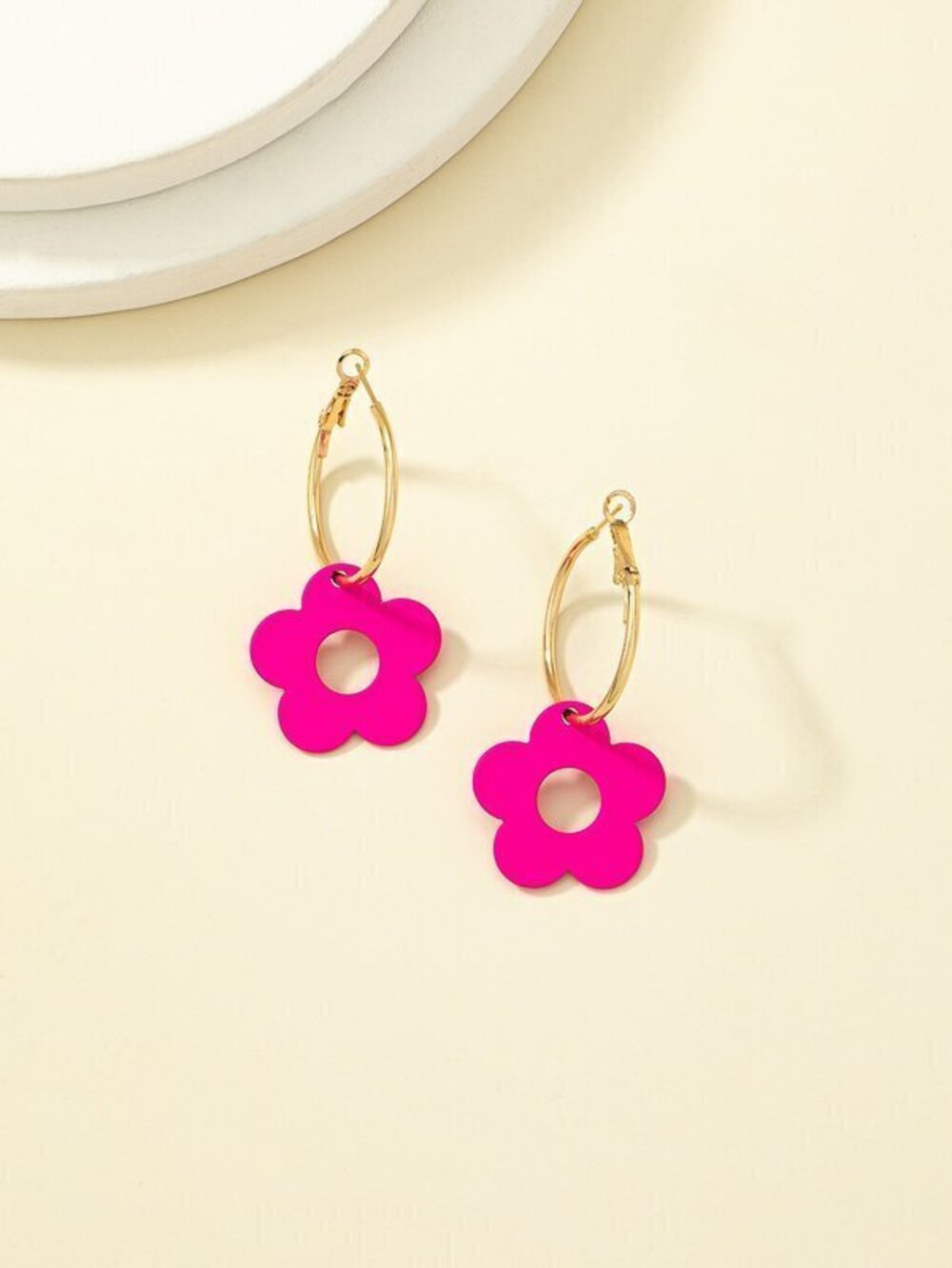 Flower Drop Earrings - Picture 4 of 4